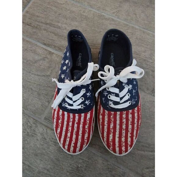 Capelli‎ New York Patriotic American Flag Sneakers Size 6/7 - Picture 2 of 8